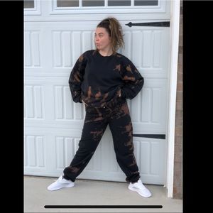 ACID WASH SWEATSUITS (BLEACHED) MADE TO ORDER